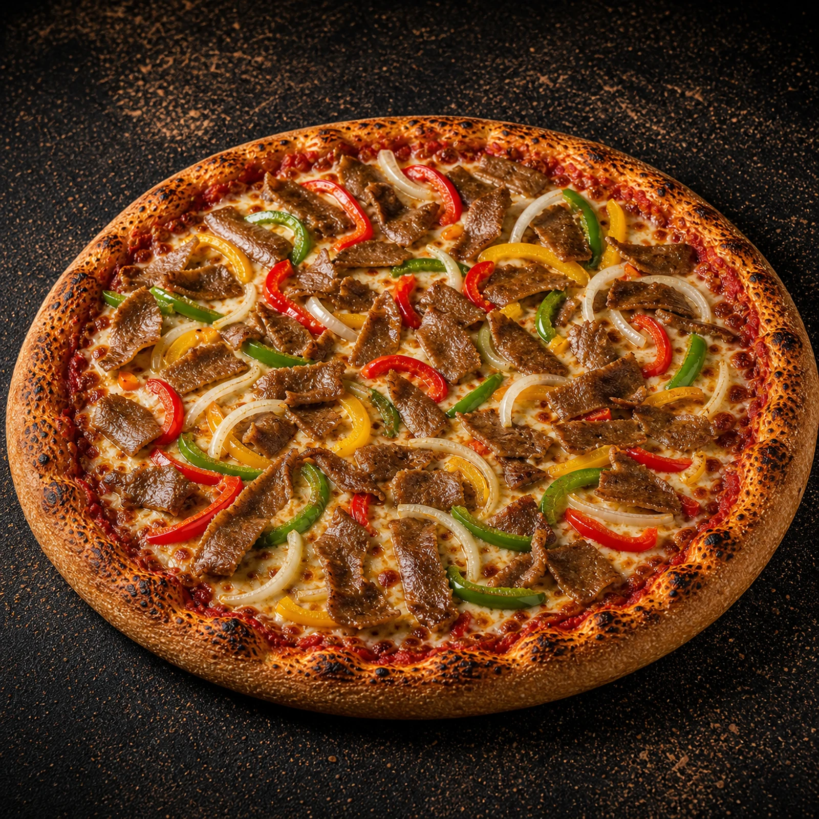 Doner Meat Special Pizza — Doner Meat, Peppers & Onion
