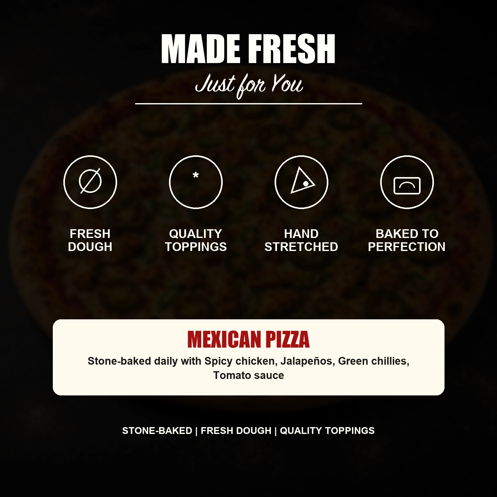 Mexican Pizza — Spicy Chicken, Jalapeños & Green Chillies - Image 5