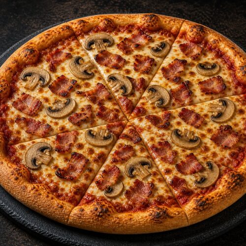 Alla Rae Pizza — Bacon & Mushroom