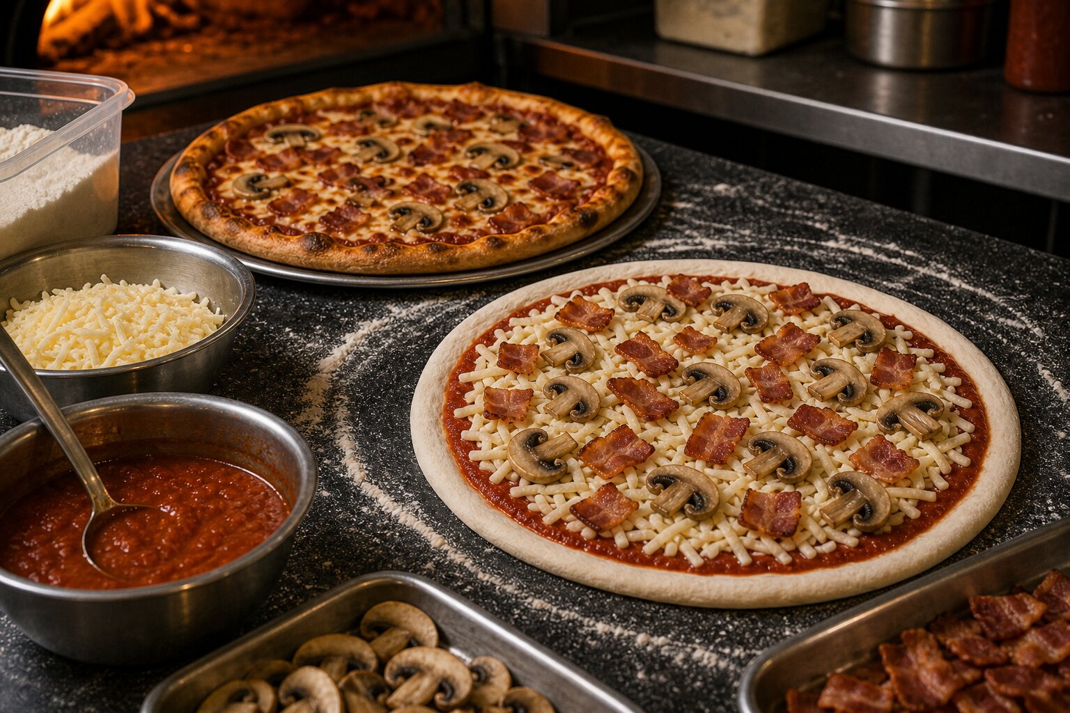 Alla Rae Pizza — Bacon & Mushroom - Image 4