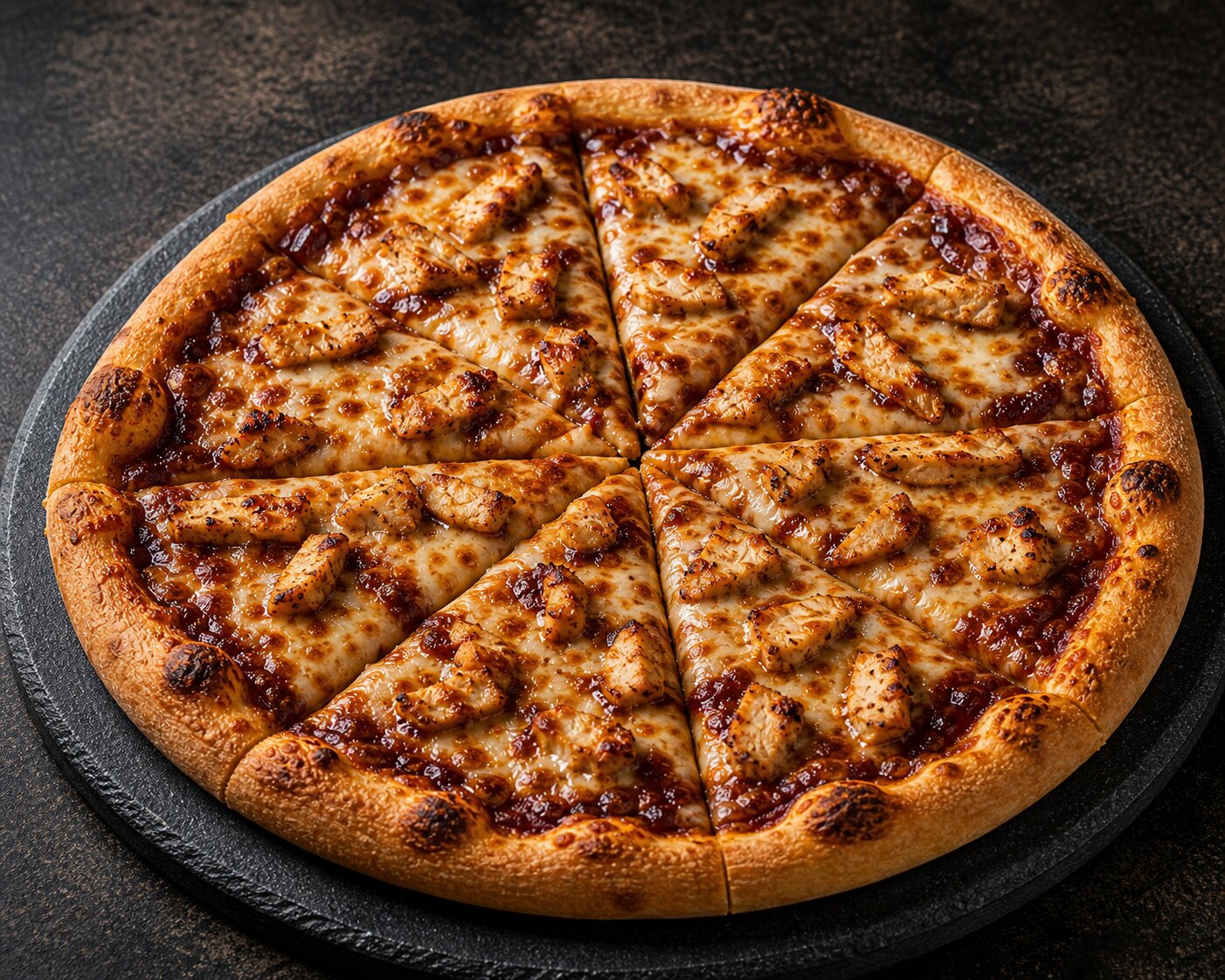 BBQ Chicken Pizza — Smoky BBQ Base & Chicken