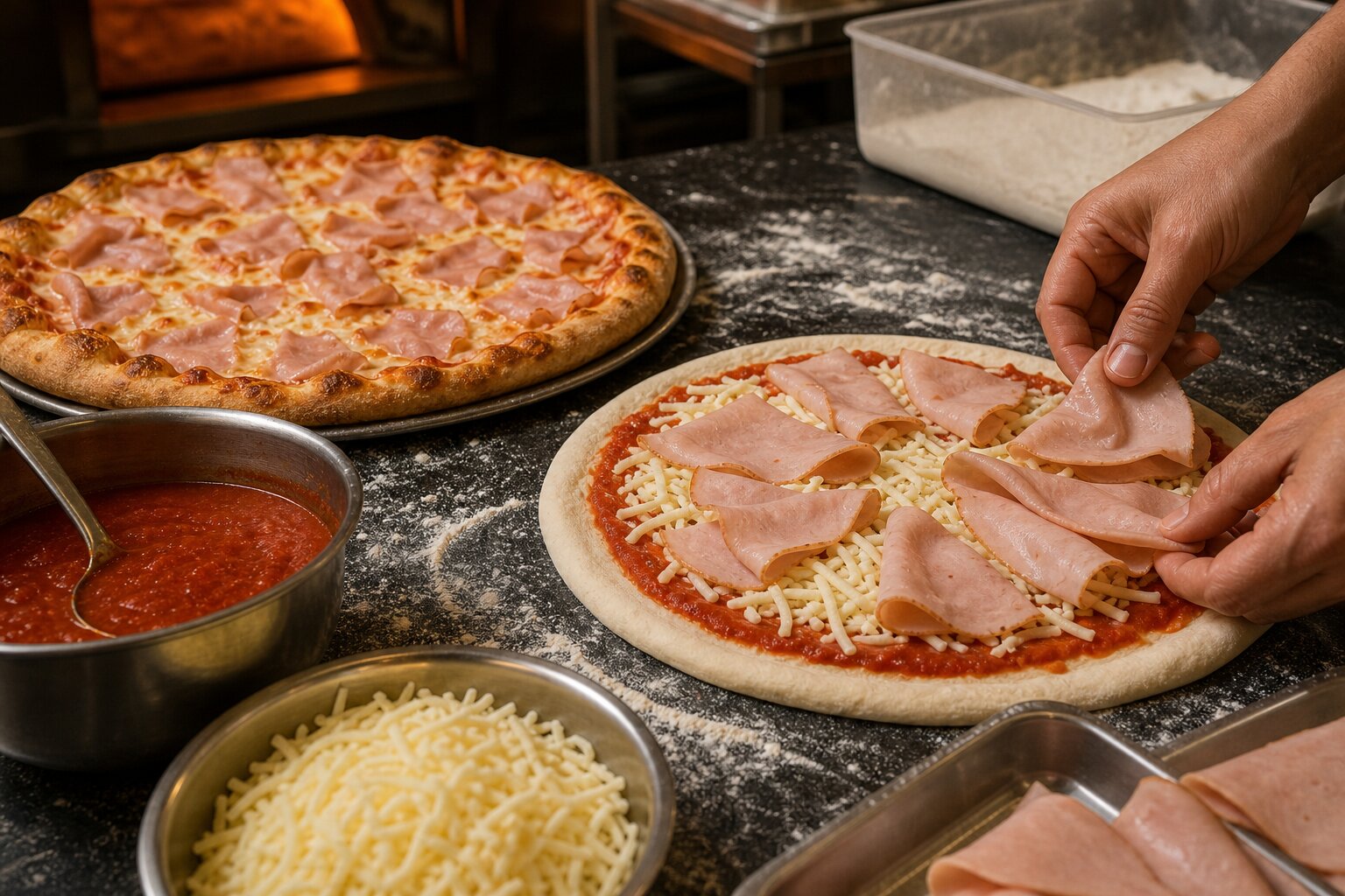 Romano Pizza — Turkey Ham Pizza - Image 4
